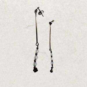 Vintage artisan Sterling Silver earrings.